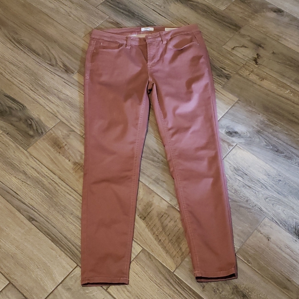 Mauve skinny ankle pant
